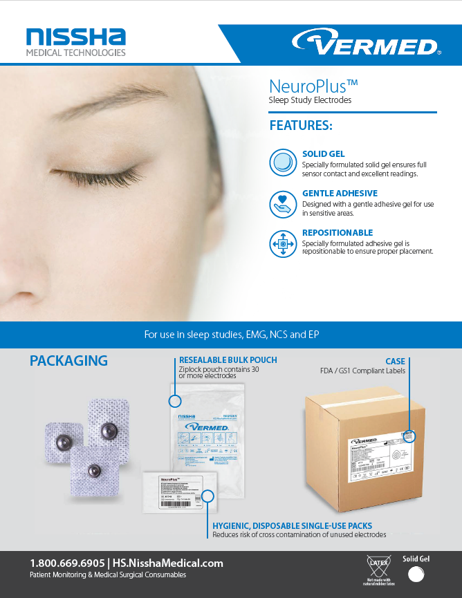 NeuroPlus - Sleep Study Electrodes - DE